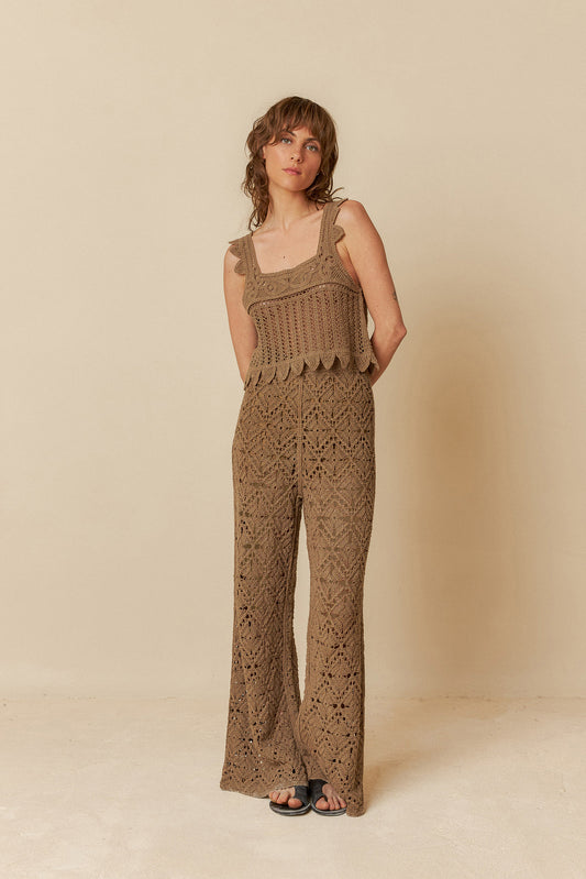 CROCHET CULOTTE PANTS
