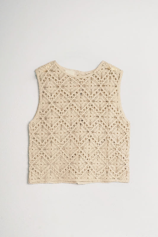 BUTTON-UP CROCHET TOP