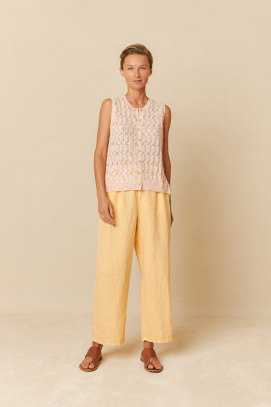 POINTELLE KNIT VEST
