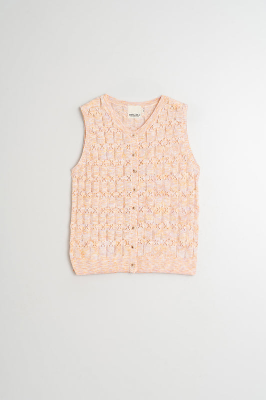 POINTELLE KNIT VEST
