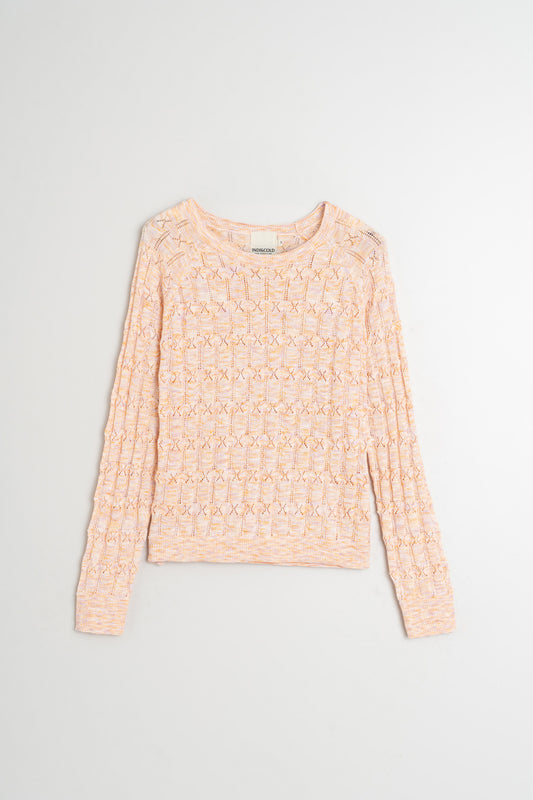 POINTELLE KNIT SWEATER
