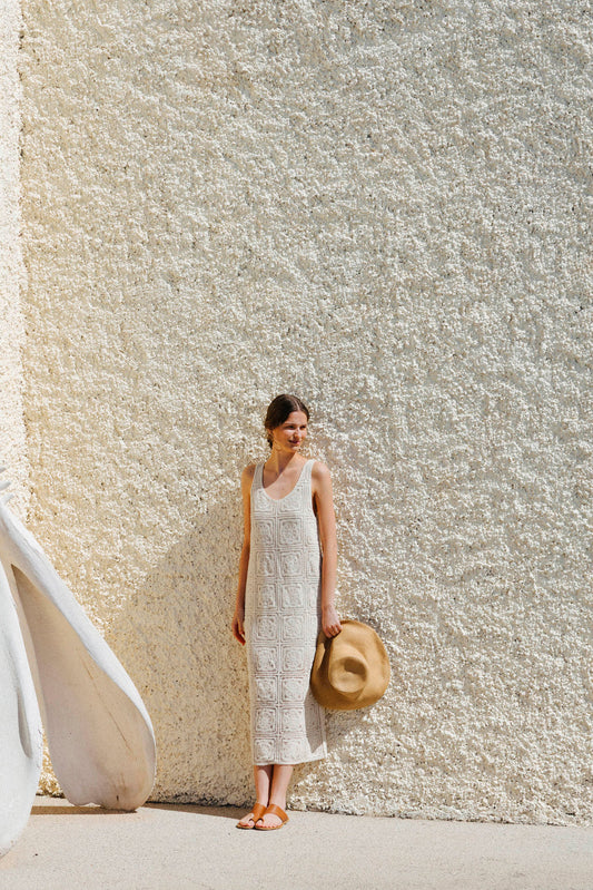LONG CROCHET DRESS
