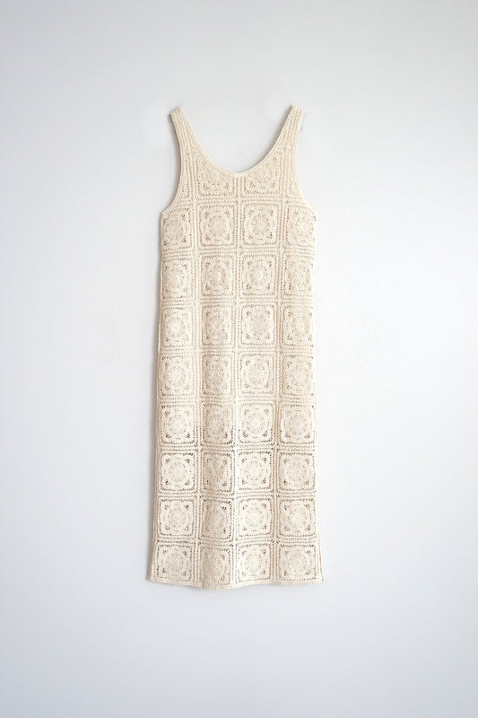 LONG CROCHET DRESS