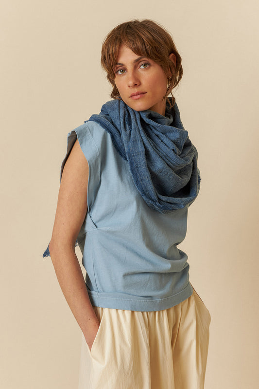 FRAYED-EDGE SCARF