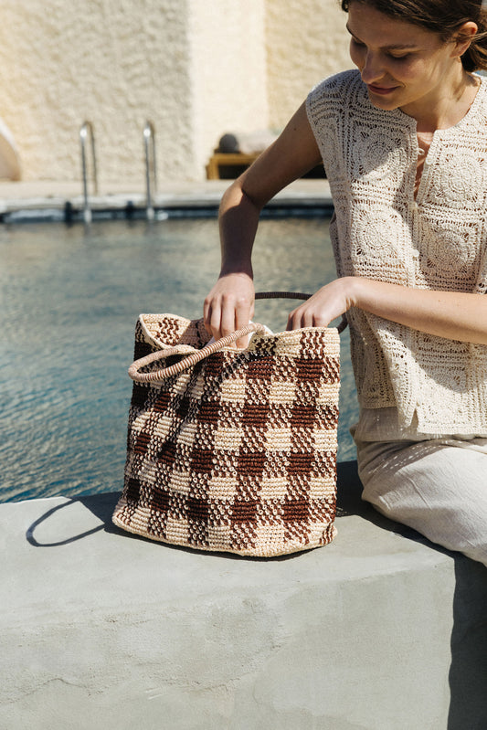 RAFFIA SHOPPER BAG