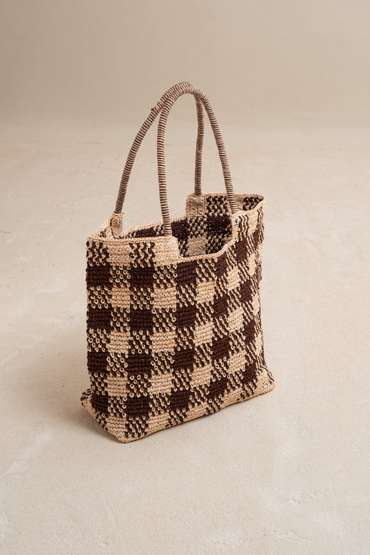 RAFFIA SHOPPER BAG