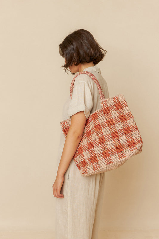 RAFFIA SHOPPER BAG