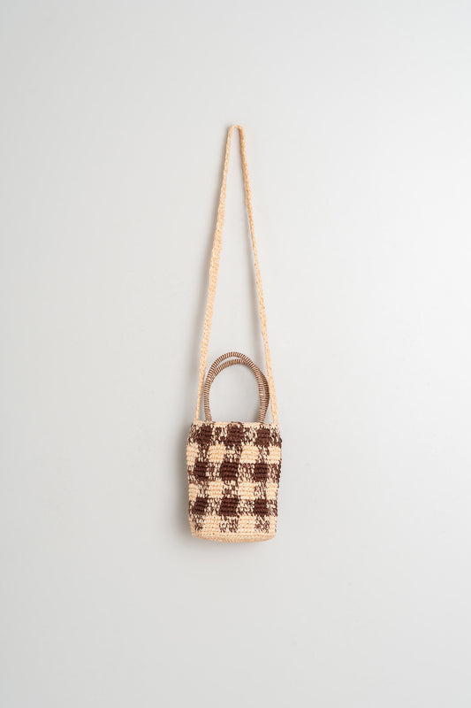 RAFFIA BUCKET BAG