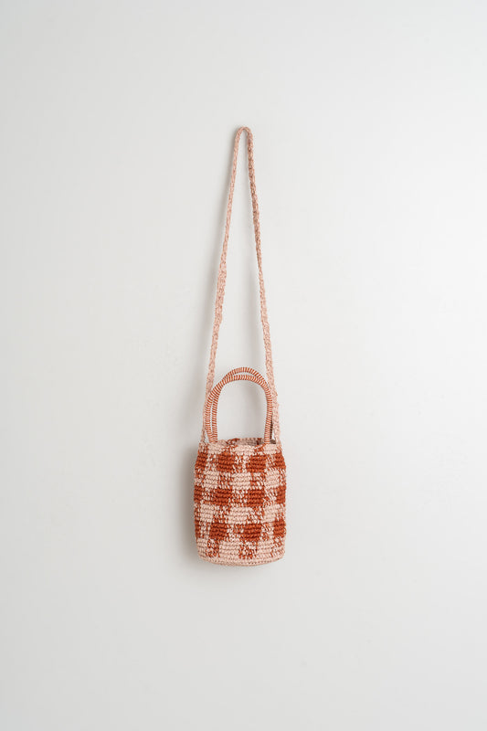 RAFFIA BUCKET BAG
