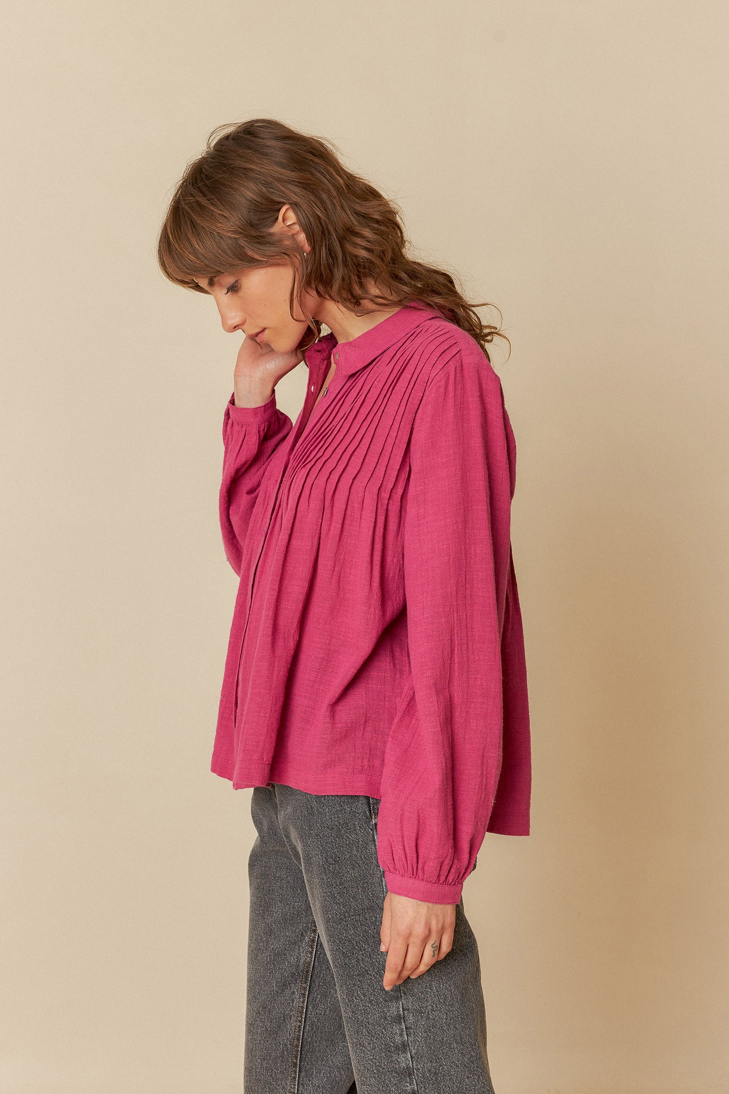 [CL] LEAH PLEATED SHIRT