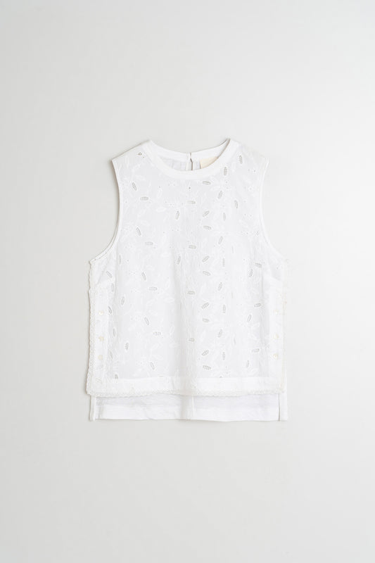 LACE COMBINED T-SHIRT