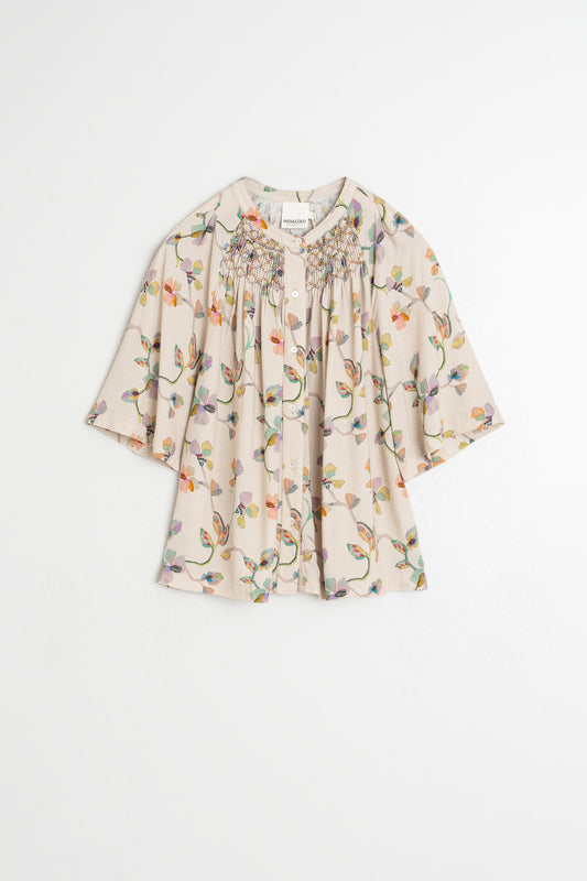 SMOCK-DETAIL SHIRT 5