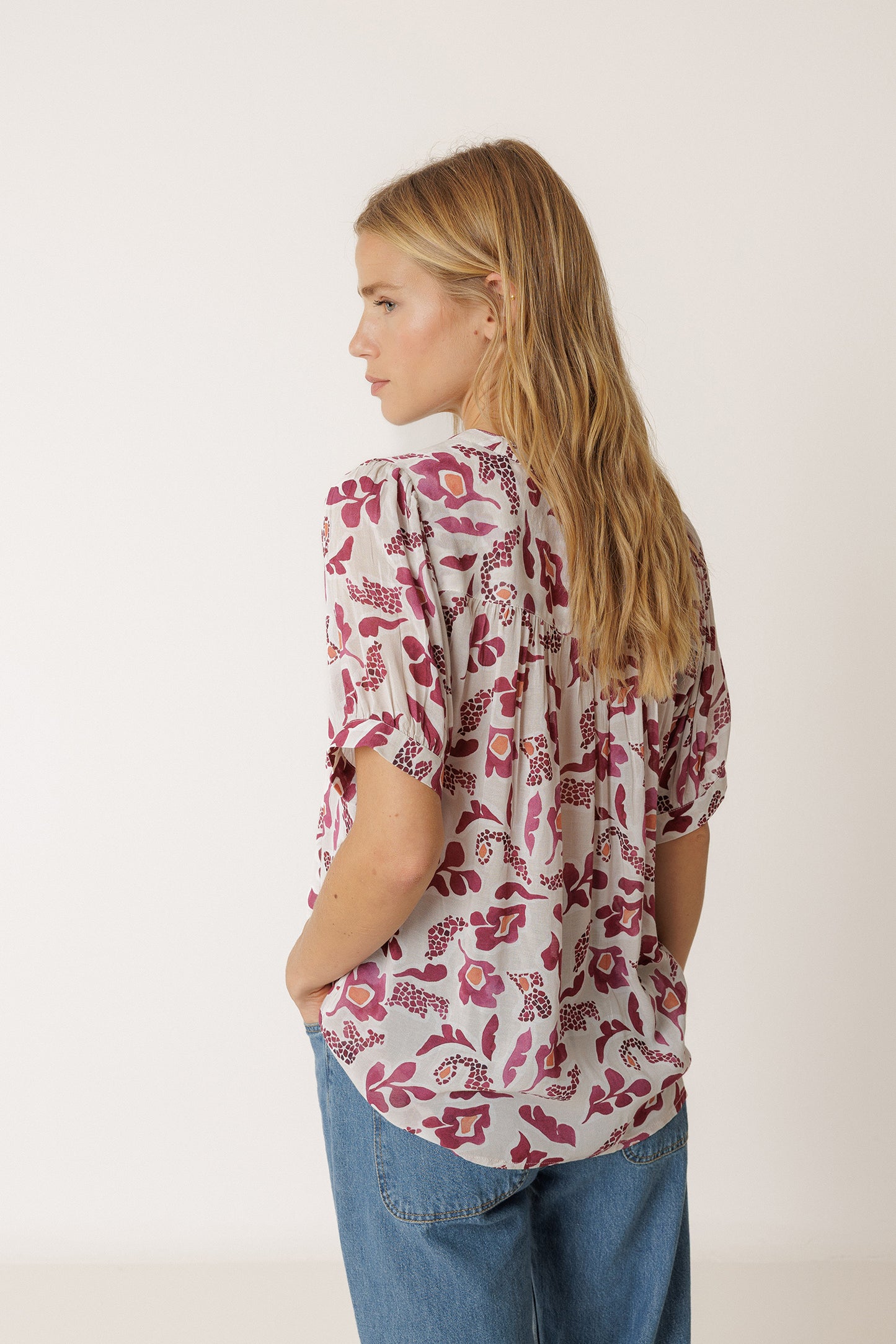 MAXI FLOWER SHIRT