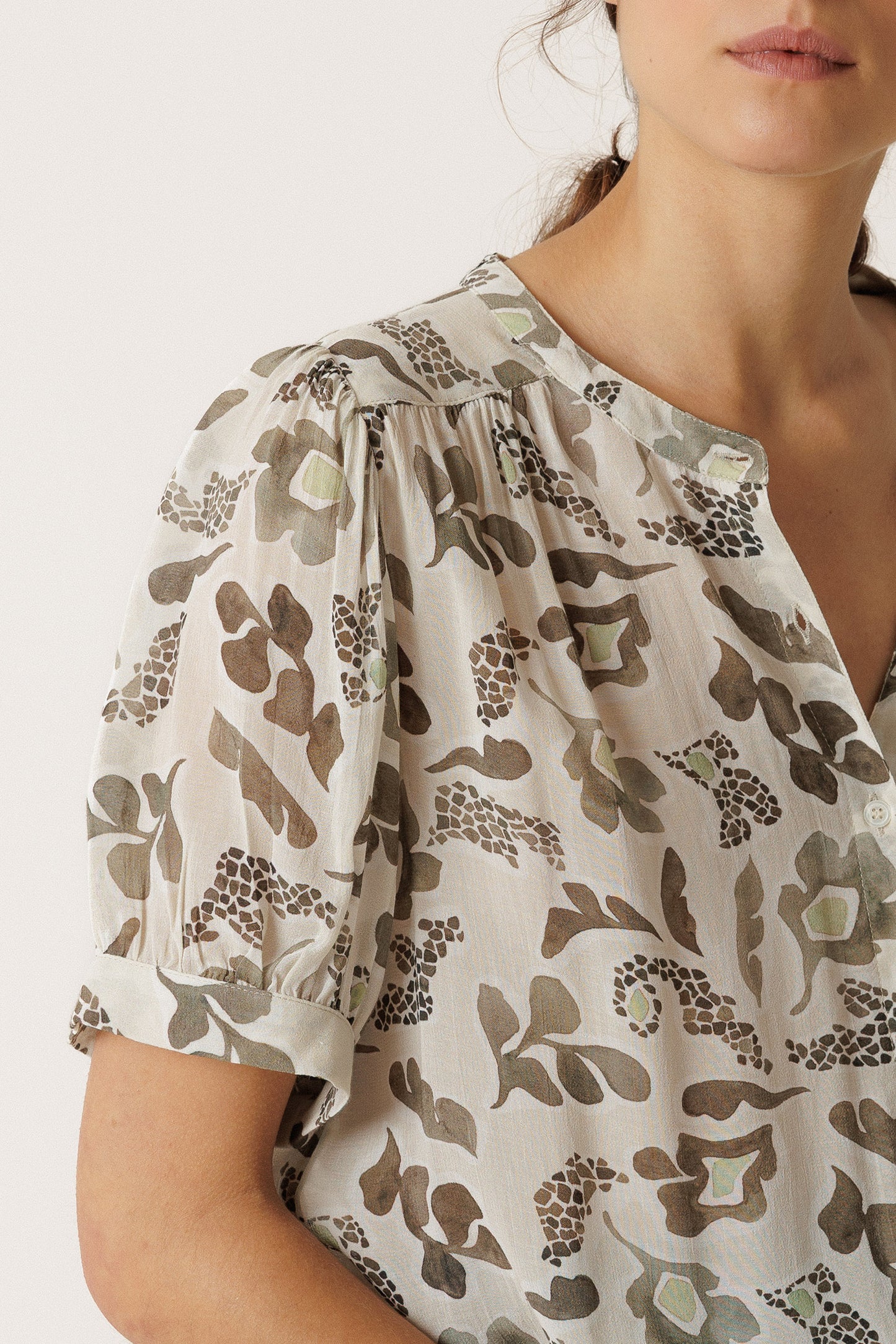 MAXI FLOWER SHIRT