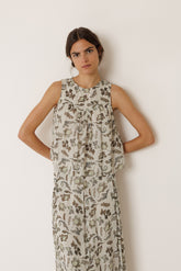 SLEEVELESS FLOWER TOP