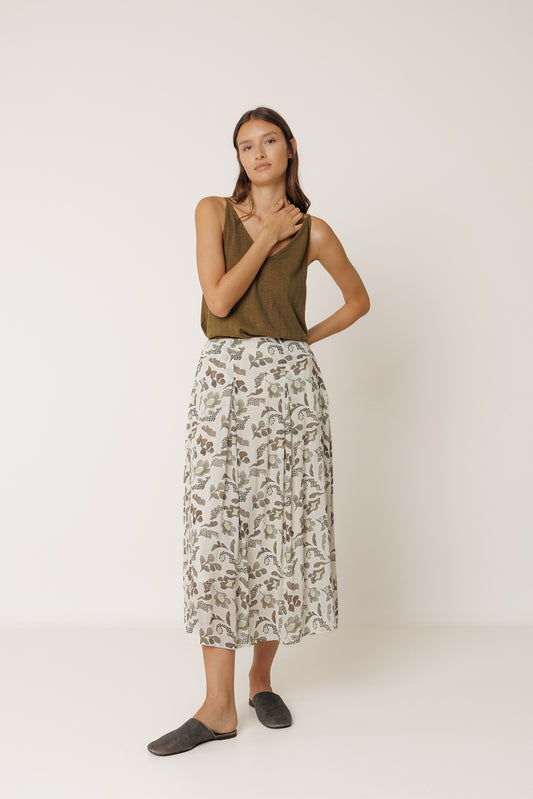 MAXI FLOWER SKIRT 1