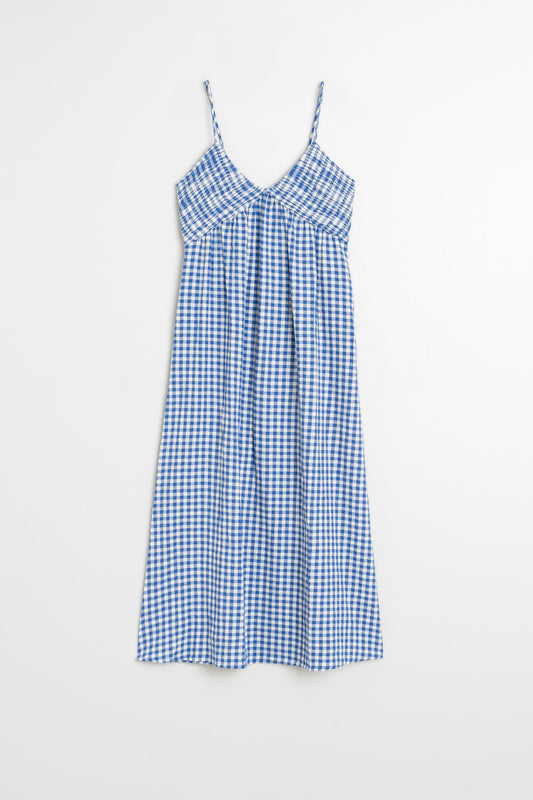 STRAPPY GINGHAM DRESS 5
