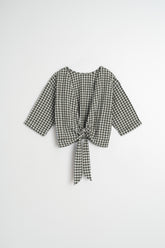 MULTIPOSITION-TIE CROP SHIRT