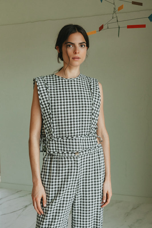 QUILTED CHECKERED TOP 1