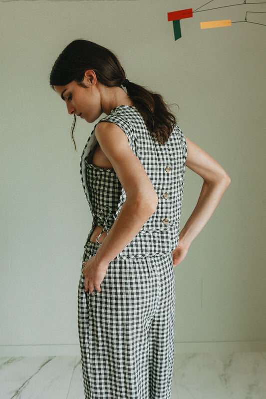 QUILTED CHECKERED TOP 3