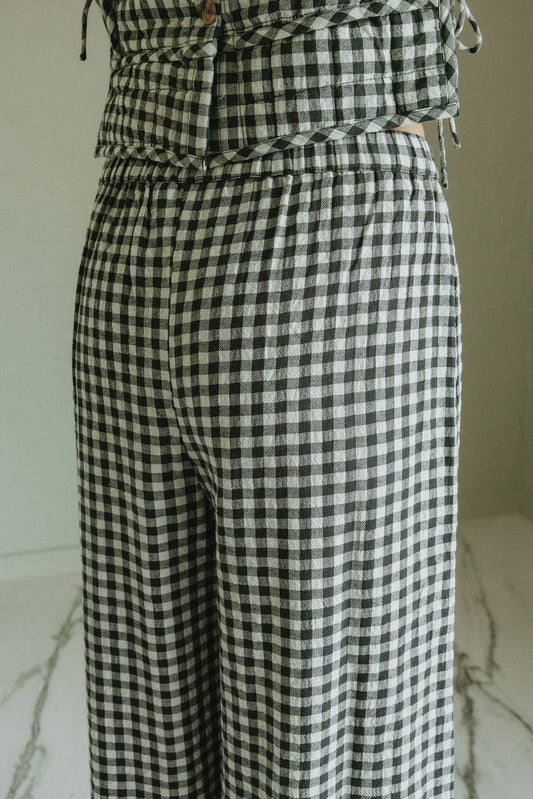 ELASTIC GINGHAM PANT 4