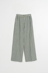 ELASTIC GINGHAM PANT
