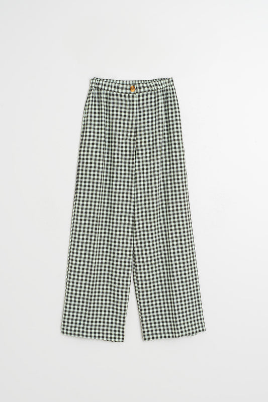 ELASTIC GINGHAM PANT 5