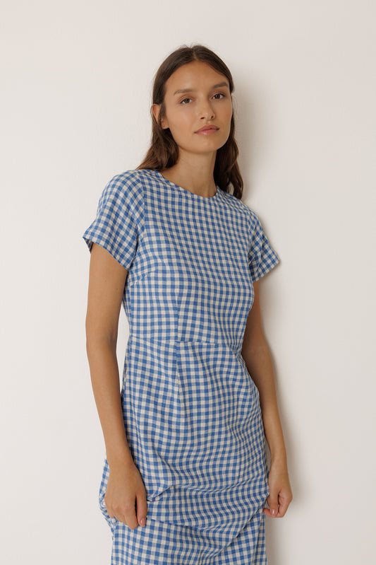 LONG GINGHAM DRESS 2