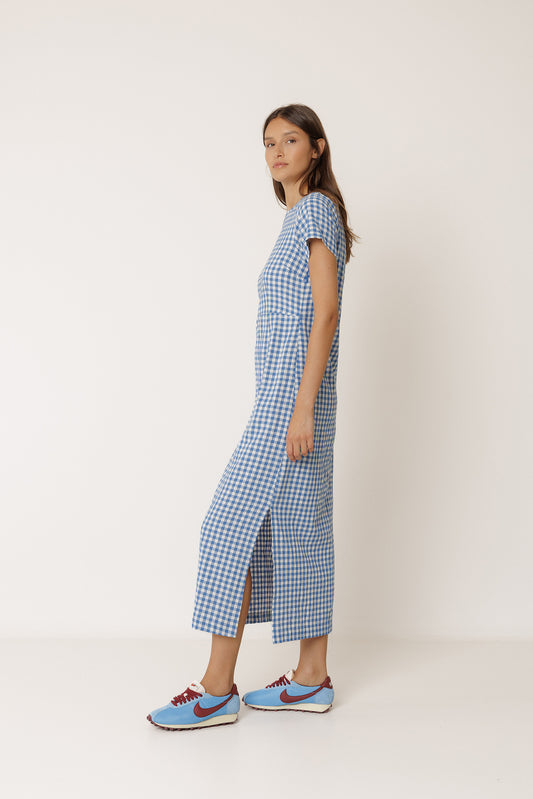 LONG GINGHAM DRESS 3