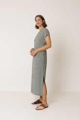 LONG GINGHAM DRESS