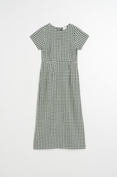 LONG GINGHAM DRESS