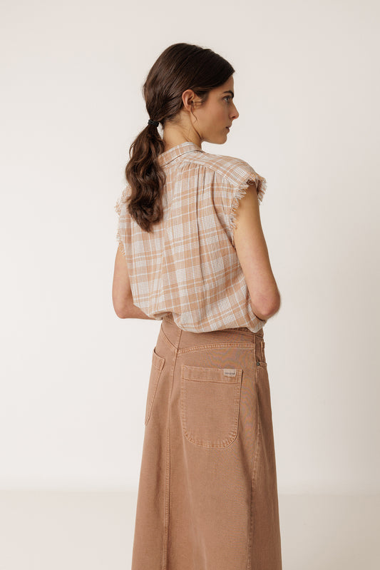 FRAYED COTTON SHIRT 3