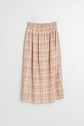 COTTON PLAID SKIRT
