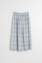 COTTON PLAID SKIRT