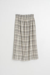 COTTON PLAID SKIRT
