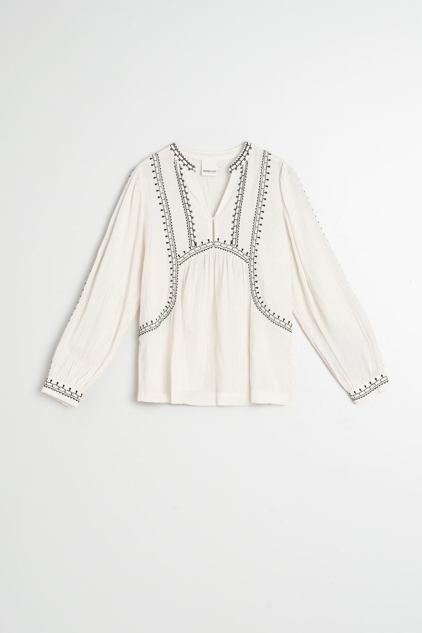 ETHNIC-EMBROIDERY BLOUSE