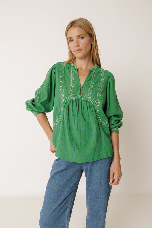 ETHNIC-EMBROIDERY BLOUSE 1