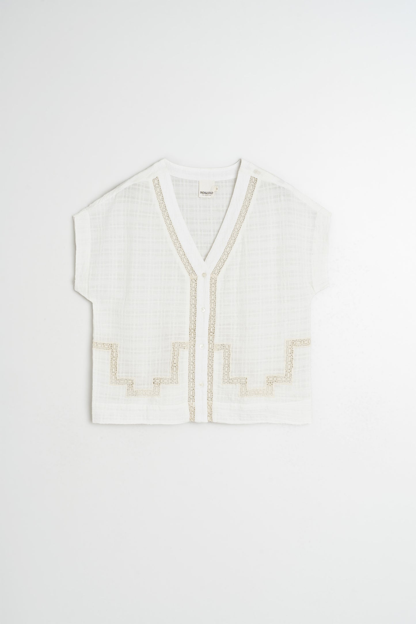 INSET-LACE SHIRT