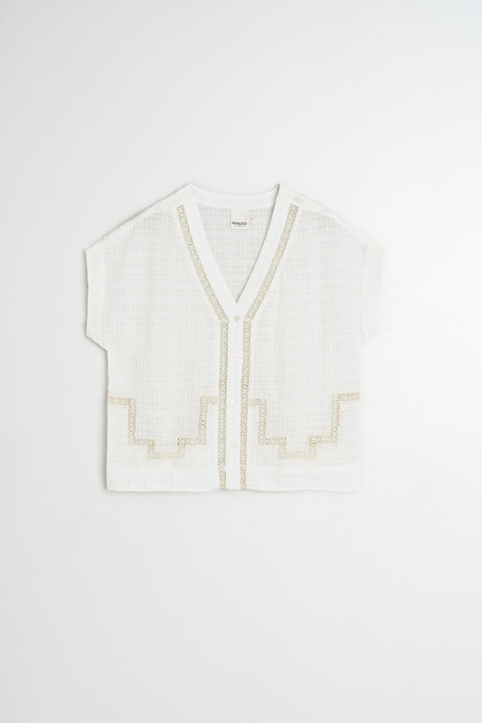 INSET-LACE SHIRT 5