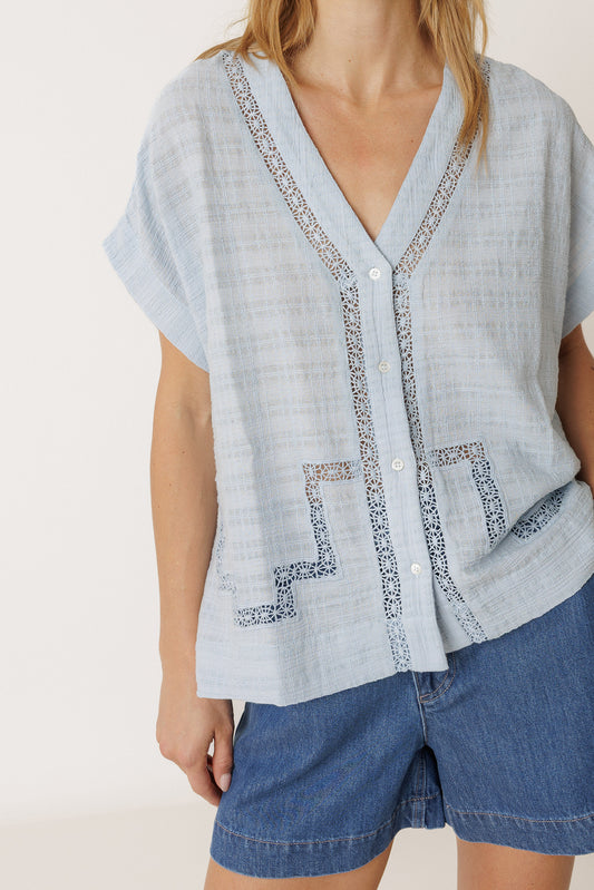 INSET-LACE SHIRT 4