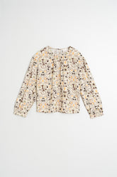 DOUBLE-GAUZE PRINTED BLOUSE