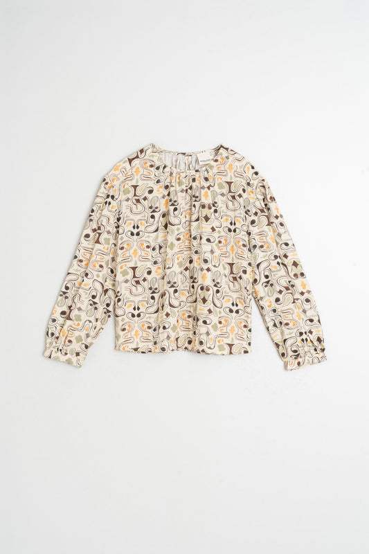 DOUBLE-GAUZE PRINTED BLOUSE 5