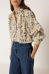 DOUBLE-GAUZE PRINTED SHIRT