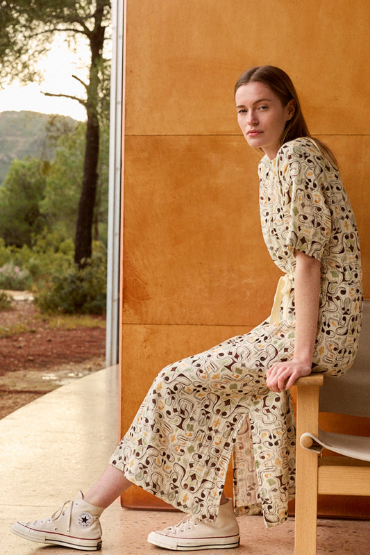 DOUBLE-GAUZE PRINTED DRESS 1