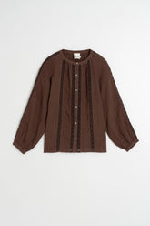 DOUBLE-GAUZE LACE SHIRT