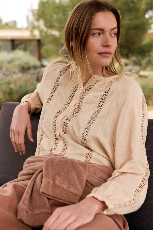 DOUBLE-GAUZE LACE SHIRT 2