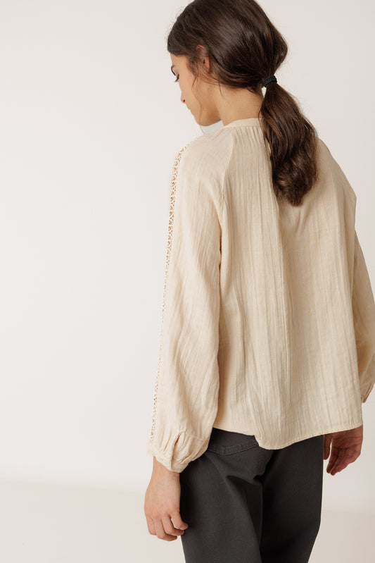 DOUBLE-GAUZE LACE SHIRT 4