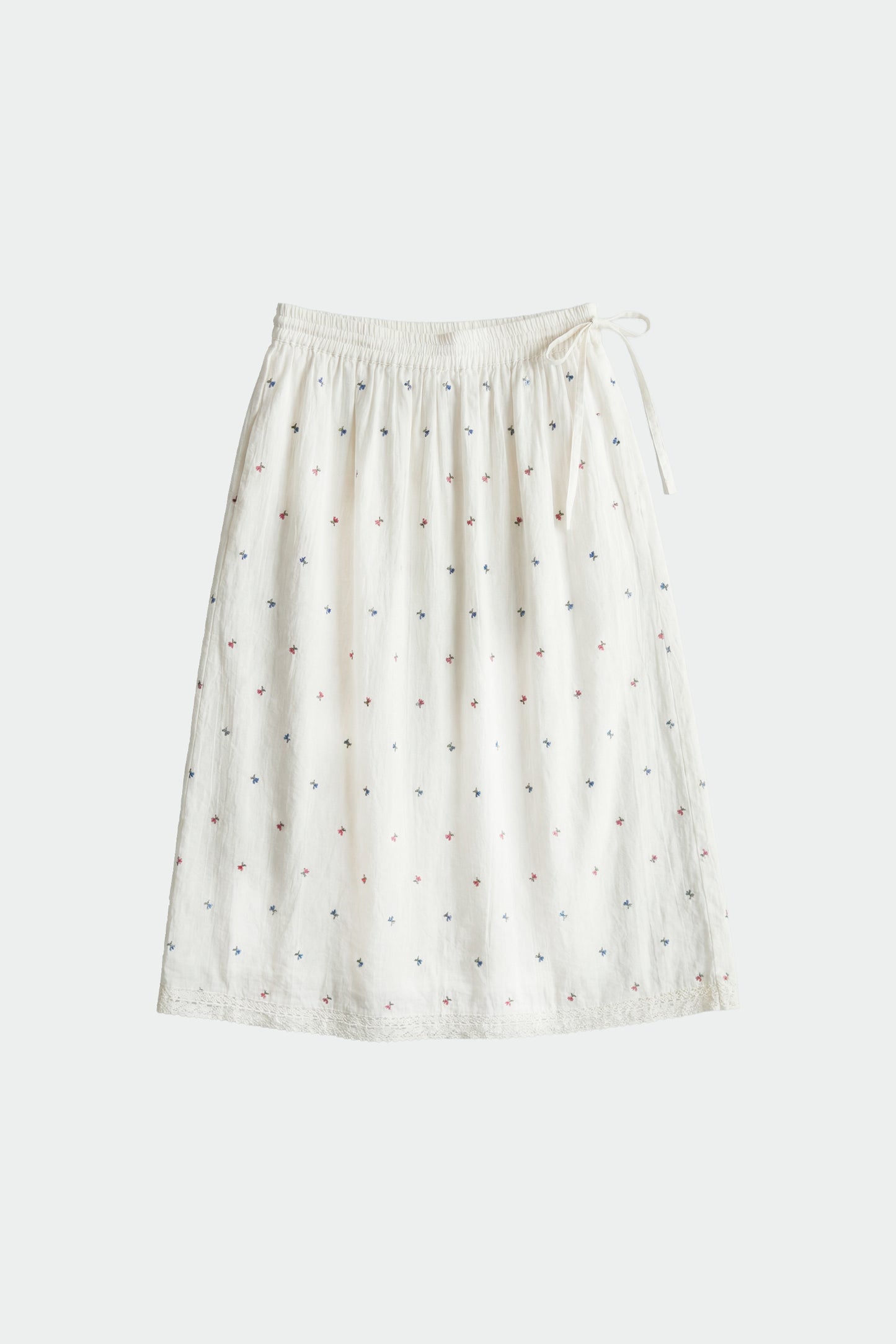 FLORAL EMBROIDERED SKIRT