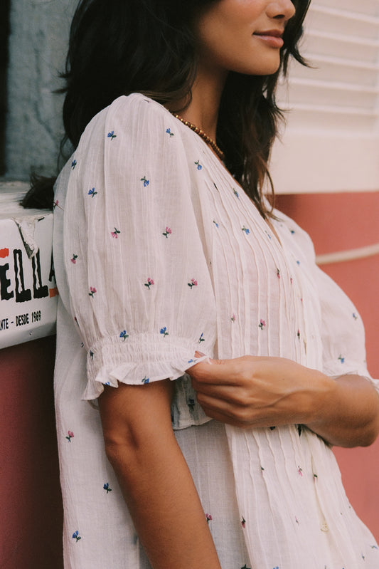 ROMANTIC FLORAL EMBROIDERED SHIRT 3