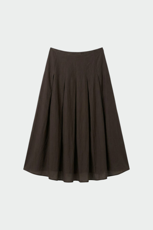COTTON SILK GODETS SKIRT 5